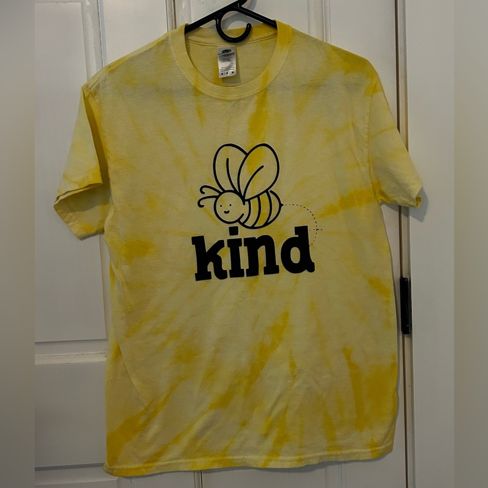 Bee Kind Yellow Tie-Dye Unisex Shirt
